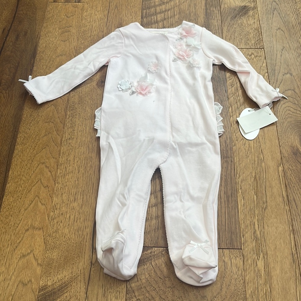 NWT Miniclasix Girl’s Pink Footies Size 9M